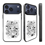 Doodle Art White iPhone 17 Pro Case Back Covers MGC0065