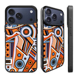 Abstract Art Orange iPhone 17 Pro Case Back Covers MGC0002