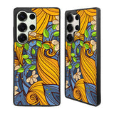 Floral Yellow Art Samsung Galaxy S25 Ultra Case Back Covers MGC0084