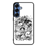 Doodle Art White Samsung Galaxy S25 Plus Case Back Covers MGC0064