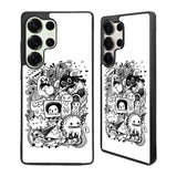 Doodle Art White Samsung Galaxy S25 Ultra Case Back Covers MGC0064