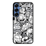 Doodle Art Cartoon Samsung Galaxy S25 Case Back Covers MGC0062