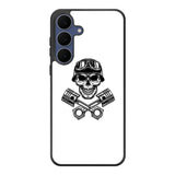 Skull Piston Art Samsung Galaxy S25 FE Case Back Covers MGC0127