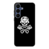 Skull Piston Art Samsung Galaxy S25 FE Case Back Covers MGC0128