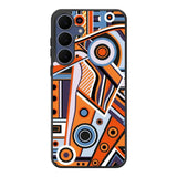 Abstract Art Orange Samsung Galaxy S25 FE Case Back Covers MGC0002