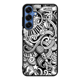 Music Doodle Art Samsung Galaxy S25 Plus Case Back Covers MGC0104