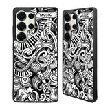 Music Doodle Art Samsung Galaxy S25 Ultra Case Back Covers MGC0104