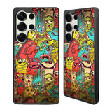 Doodle Monster Art Samsung Galaxy S25 Ultra Case Back Covers MGC0076