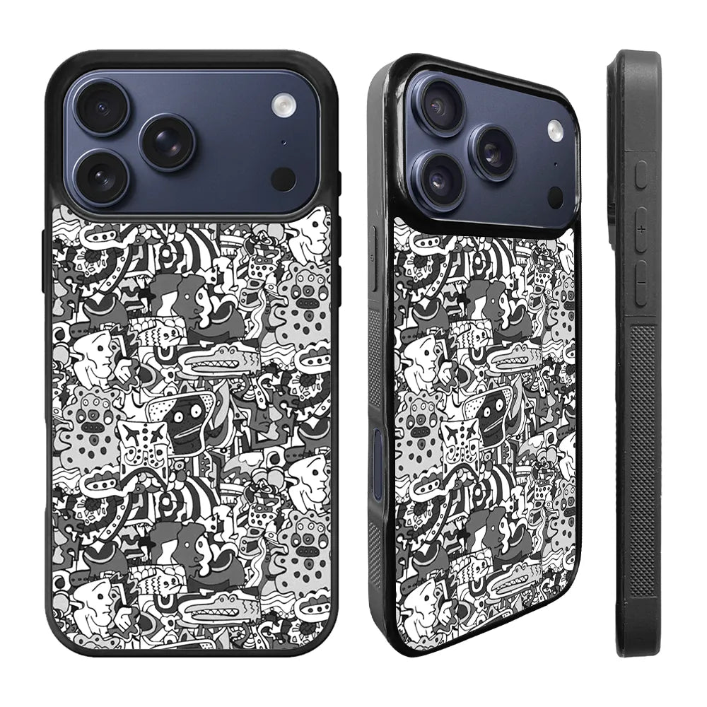 Doodle Art iPhone 17 Pro Case Back Covers MGC0069