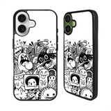 Doodle Art White iPhone 17 Case Back Covers MGC0066