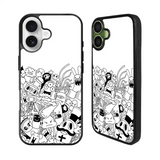 Doodle Art White iPhone 17 Case Back Covers MGC0067