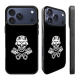 Skull Piston Art iPhone 17 Pro Max Case Back Covers MGC0128