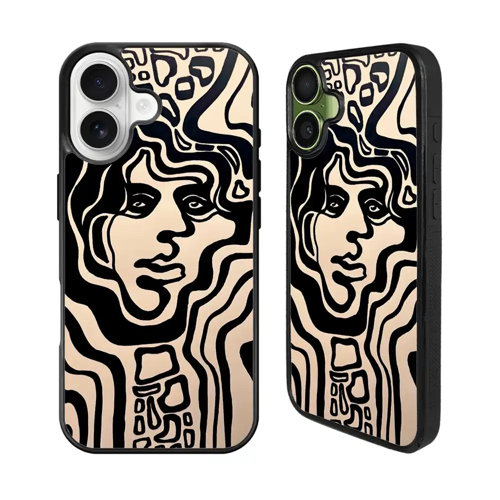 Abstract Art Face iPhone 17 Case Back Covers MGC0001