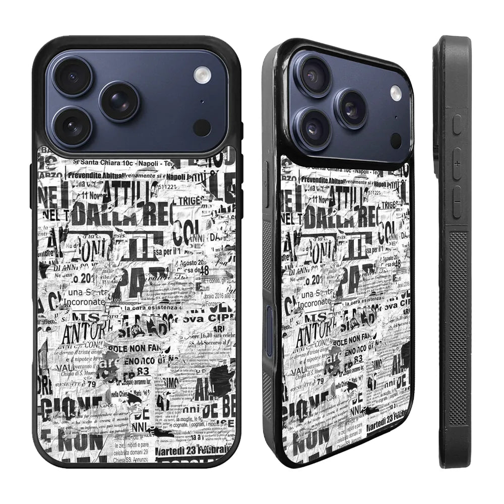 Newspaper Art iPhone 17 Pro Case Back Covers MGC0105