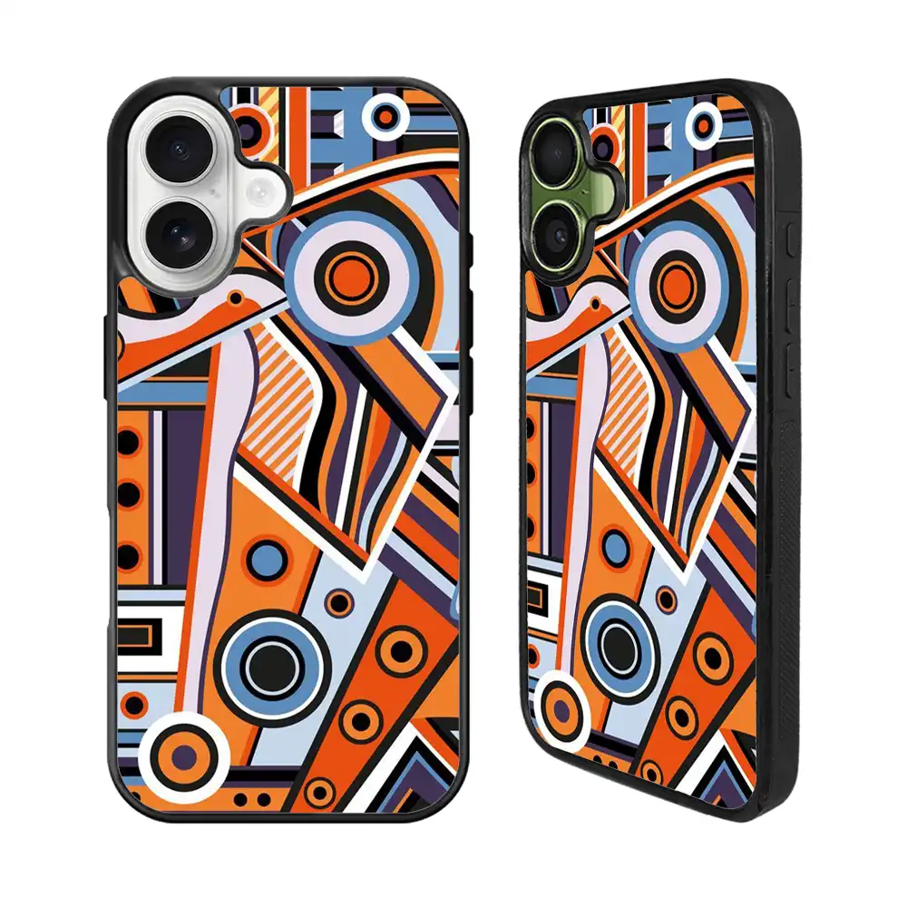 Abstract Art Orange iPhone 17 Case Back Covers MGC0002