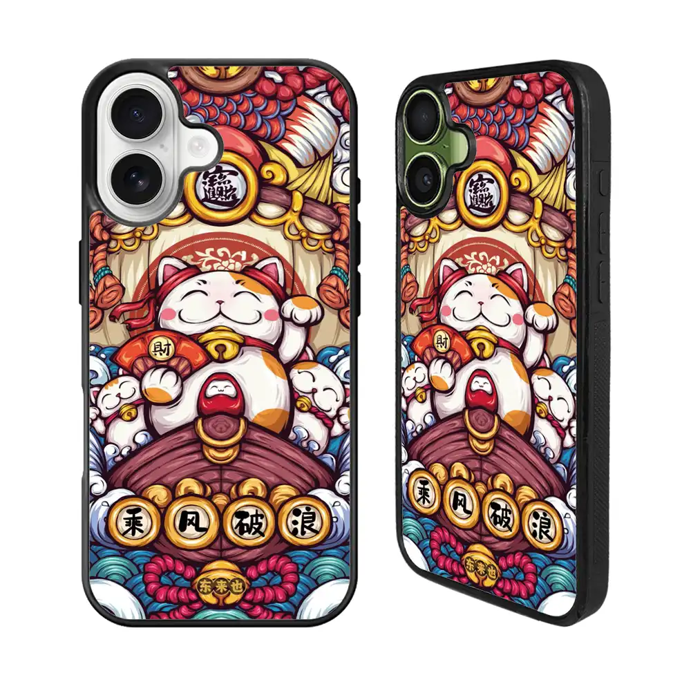 Oriental Cat Art iPhone 17 Case Back Covers MGC0106