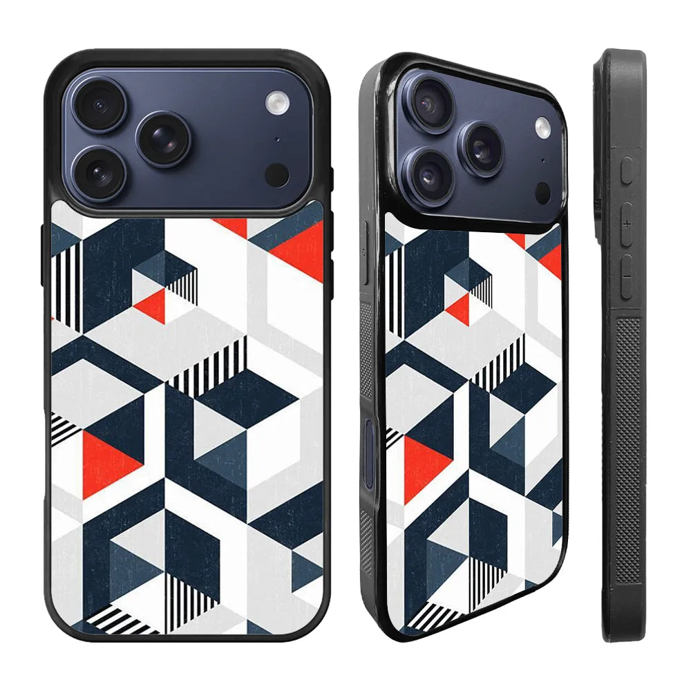 Geometric Modern Art iPhone 17 Pro Case Back Covers MGC0087