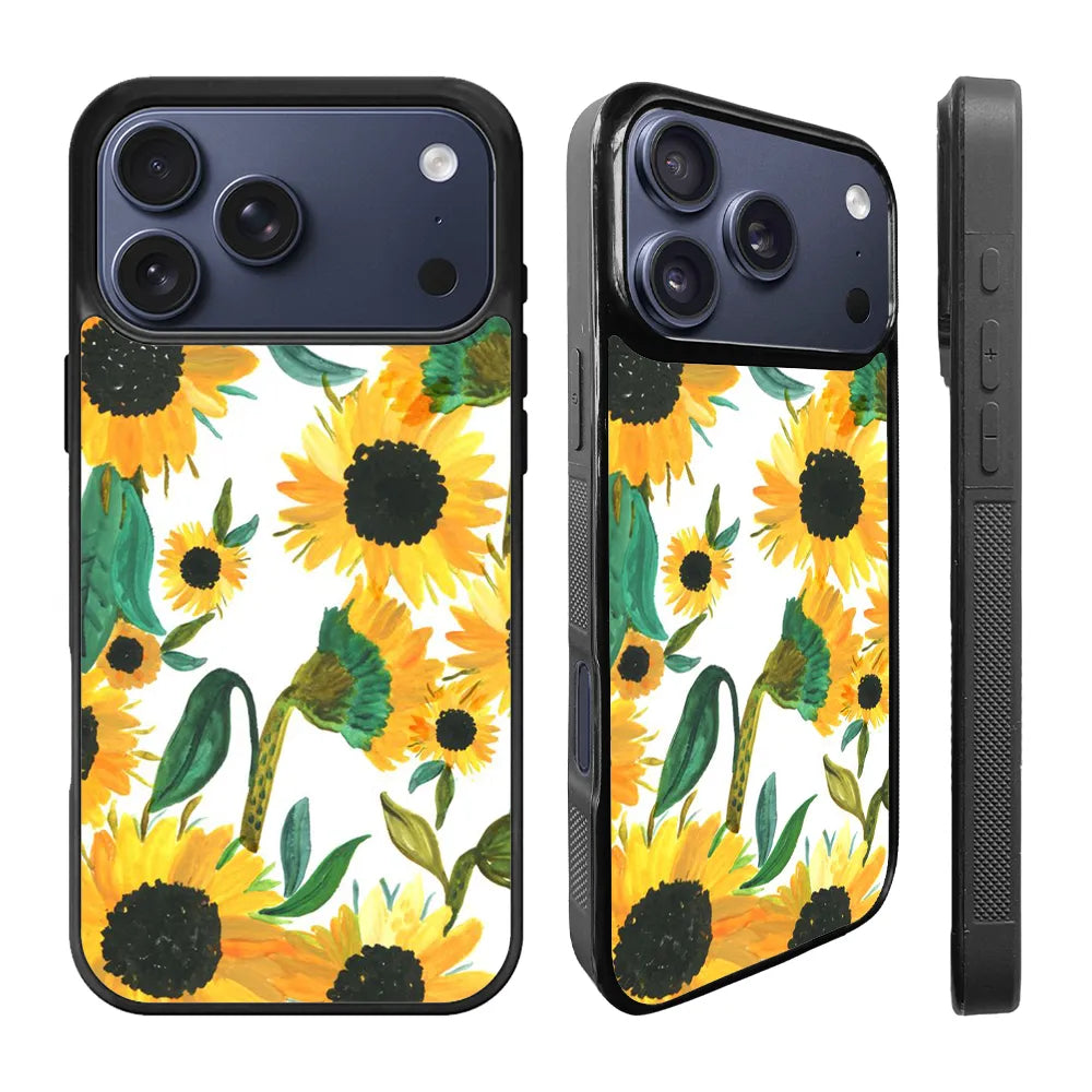 Sunflower Art Painting iPhone 17 Pro Max Case Back Covers MGC0133