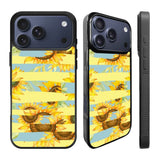 Sunflower Art Blue iPhone 17 Pro Case Back Covers MGC0132