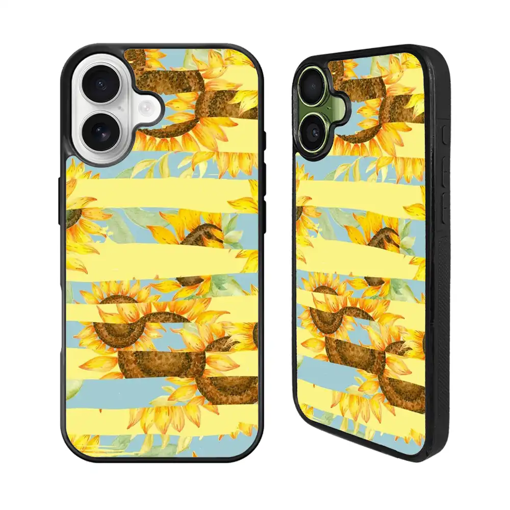 Sunflower Art Blue iPhone 17 Case Back Covers MGC0132