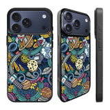 Doodle Space Art iPhone 17 Pro Case Back Covers MGC0077