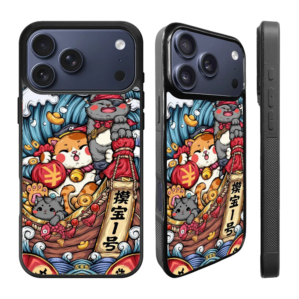 Cat Art iPhone 17 Pro Case Back Covers MGC0049