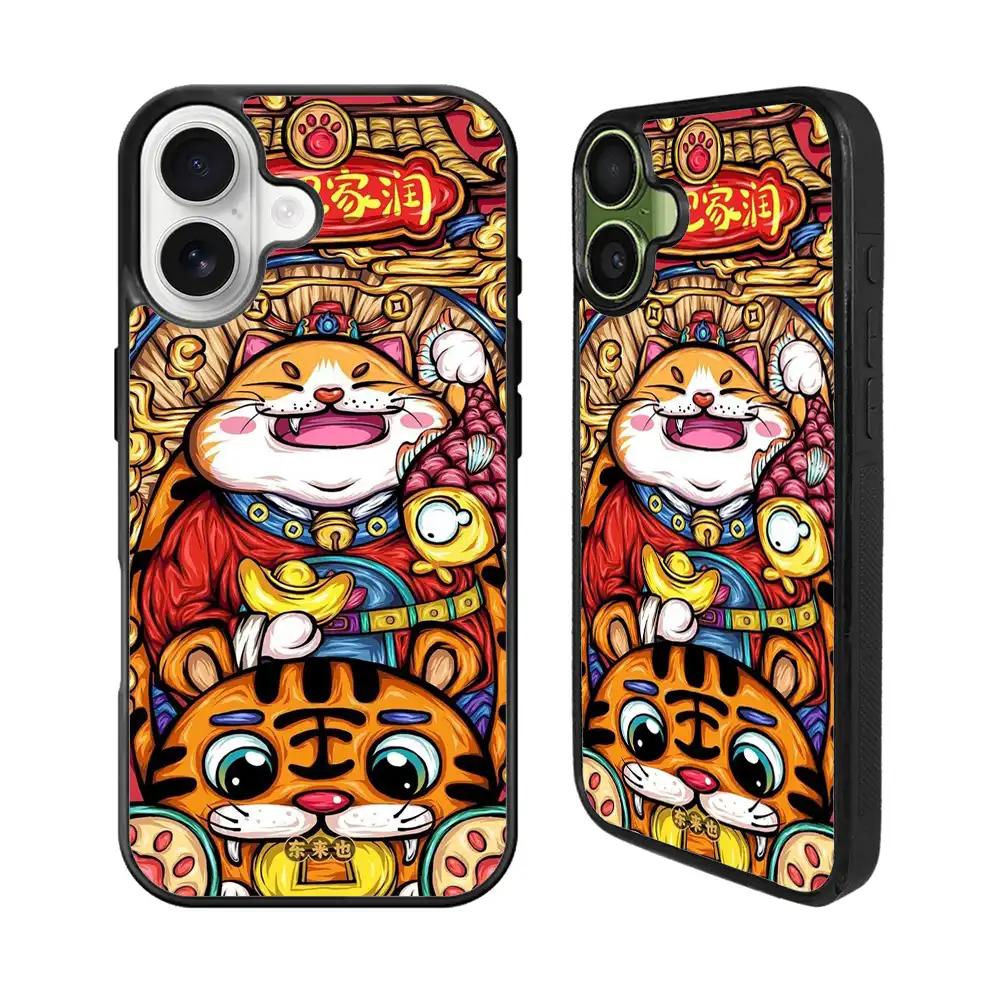 Oriental Cat Art iPhone 17 Case Back Covers MGC0107
