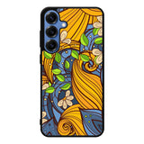 Floral Yellow Art Samsung Galaxy S25 Case Back Covers MGC0084