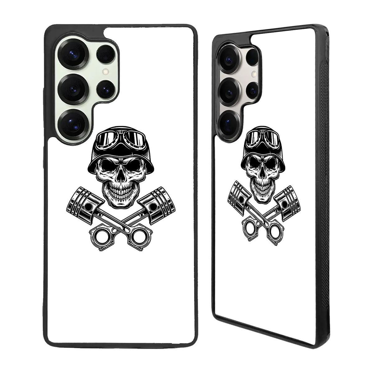 Skull Piston Art Samsung Galaxy S25 Ultra Case Back Covers MGC0125