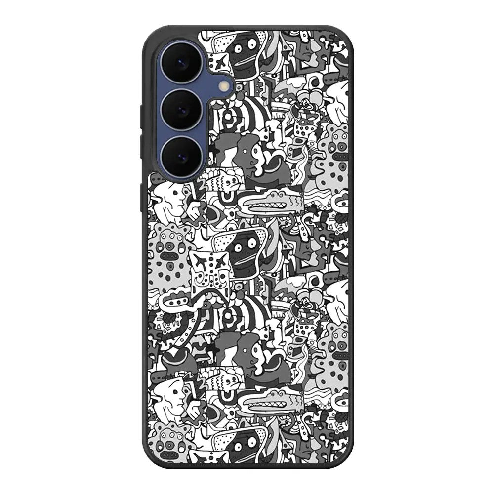 Doodle Art Samsung Galaxy S25 FE Case Back Covers MGC0069