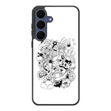 Doodle Art White Samsung Galaxy S25 FE Case Back Covers MGC0065