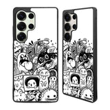Doodle Art White Samsung Galaxy S25 Ultra Case Back Covers MGC0066