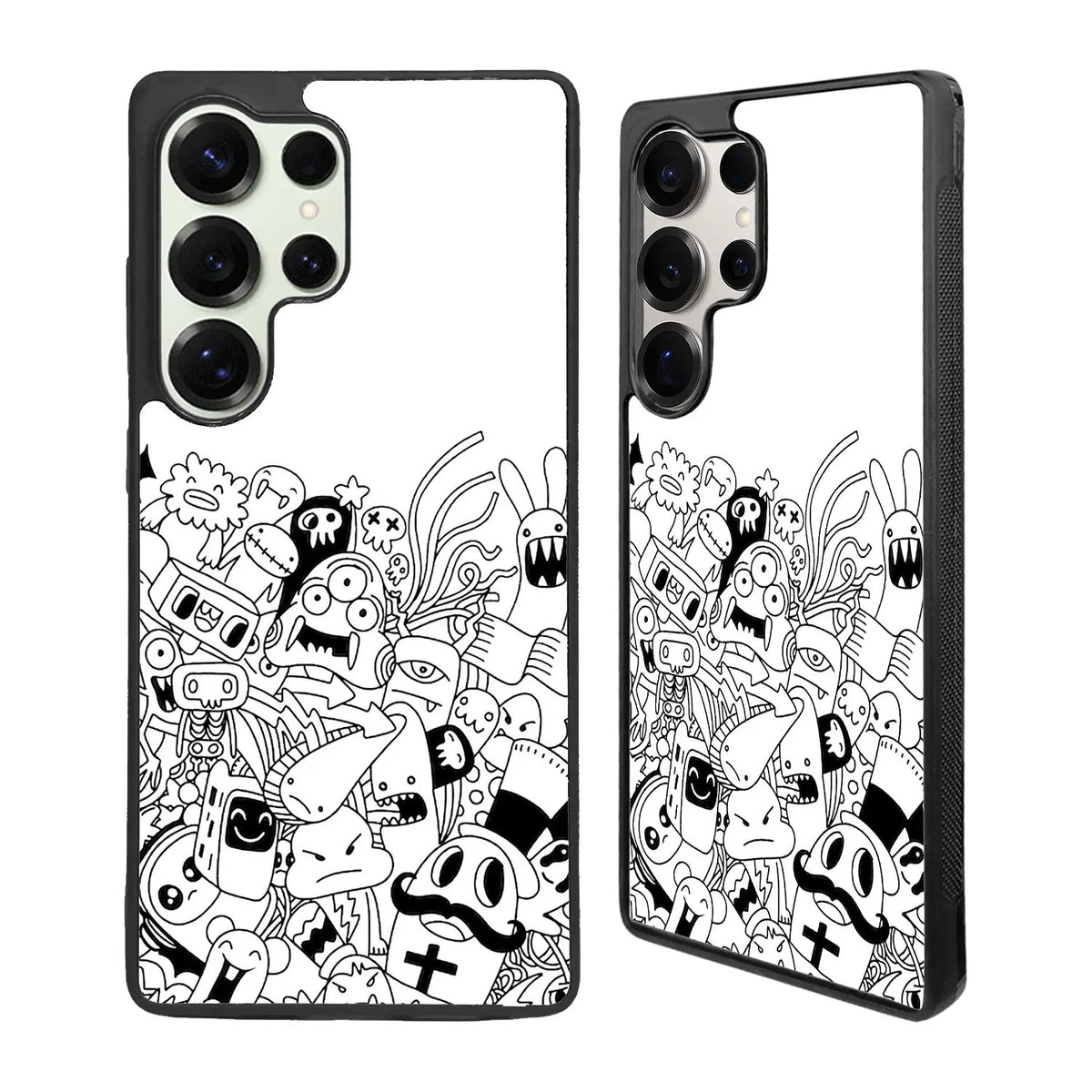 Doodle Art White Samsung Galaxy S25 Ultra Case Back Covers MGC0067
