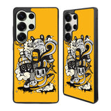 Doodle Art Yellow Samsung Galaxy S25 Ultra Case Back Covers MGC0075