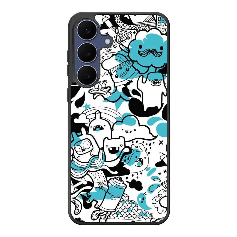 Doodle Art Samsung Galaxy S25 FE Case Back Covers MGC0074