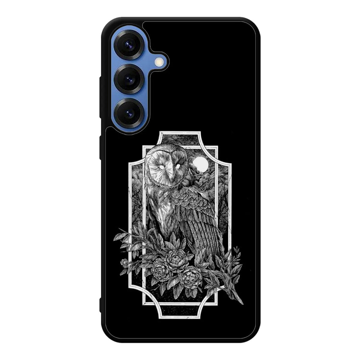 Owl Night Art Samsung Galaxy S25 Case Back Covers MGC0110