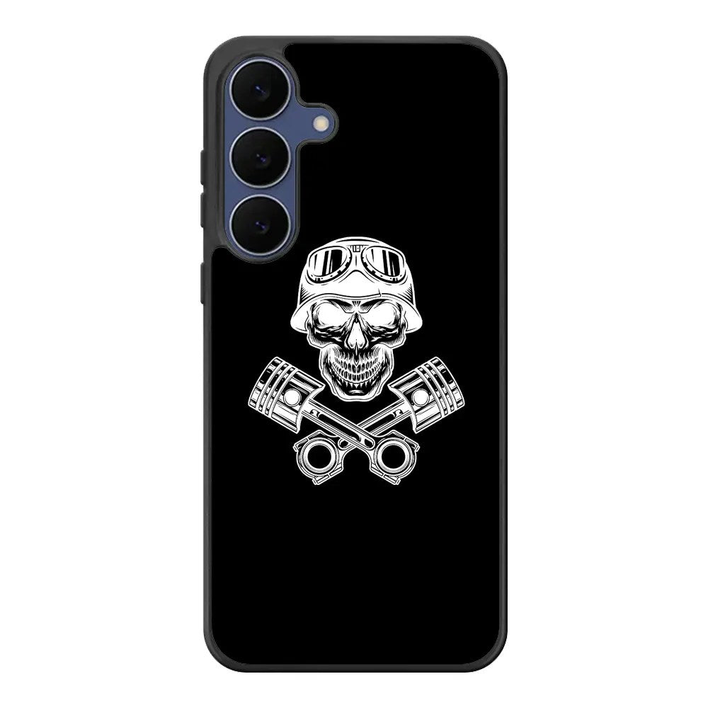 Skull Piston Art Samsung Galaxy S25 FE Case Back Covers MGC0128