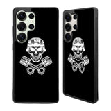 Skull Piston Art Samsung Galaxy S25 Ultra Case Back Covers MGC0128