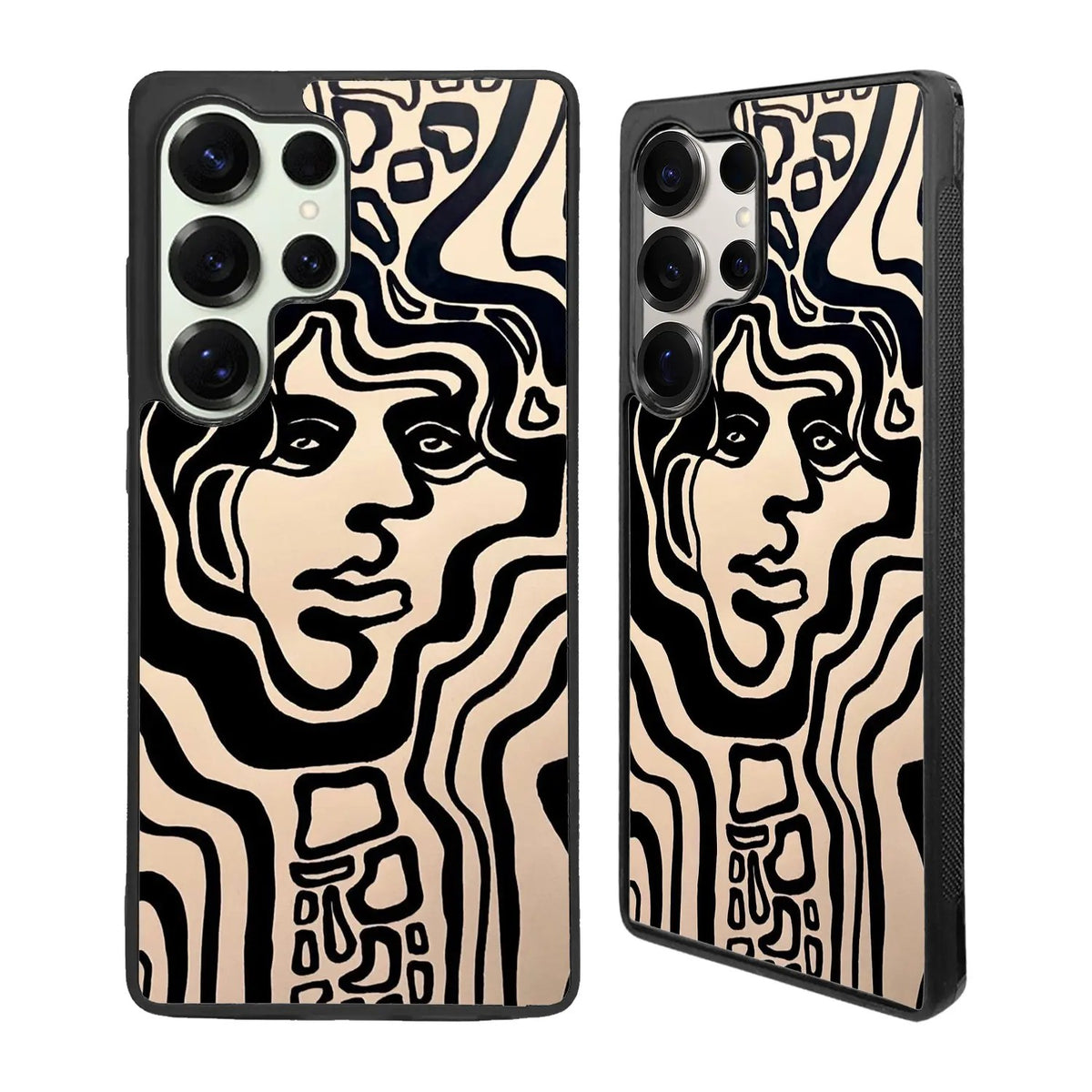 Abstract Art Face Samsung Galaxy S25 Ultra Case Back Covers MGC0001