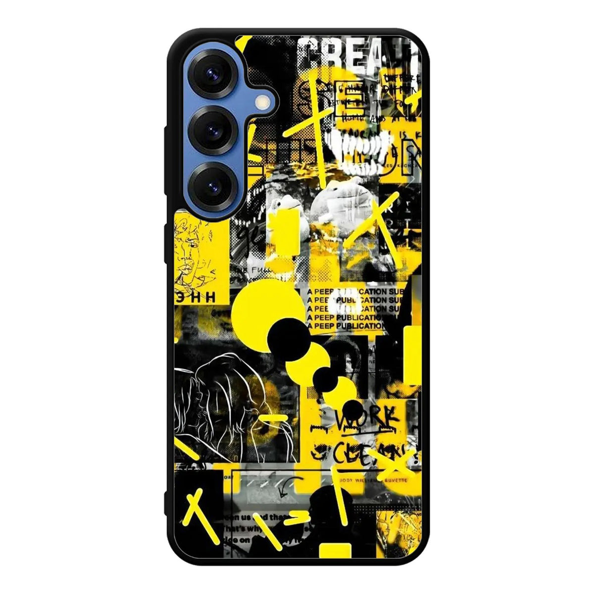 Yellow Street Art Samsung Galaxy S25 Case Back Covers MGC0138