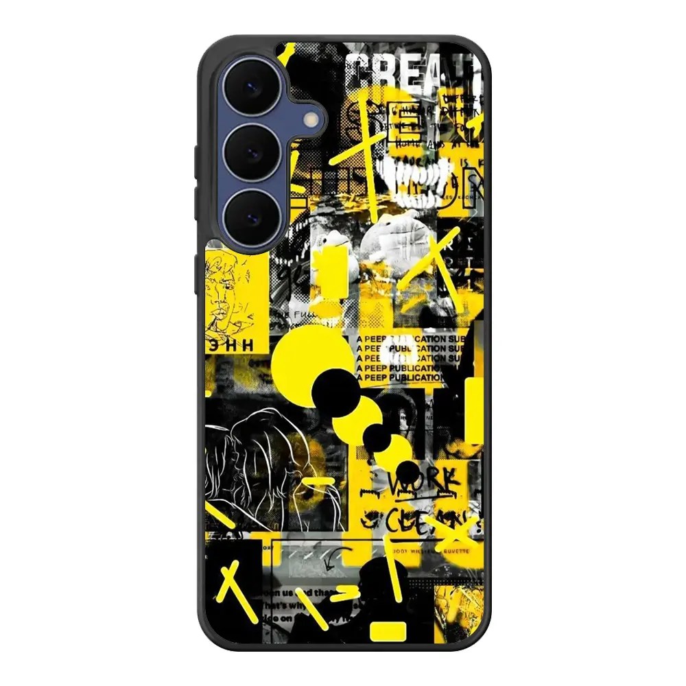 Yellow Street Art Samsung Galaxy S25 FE Case Back Covers MGC0138