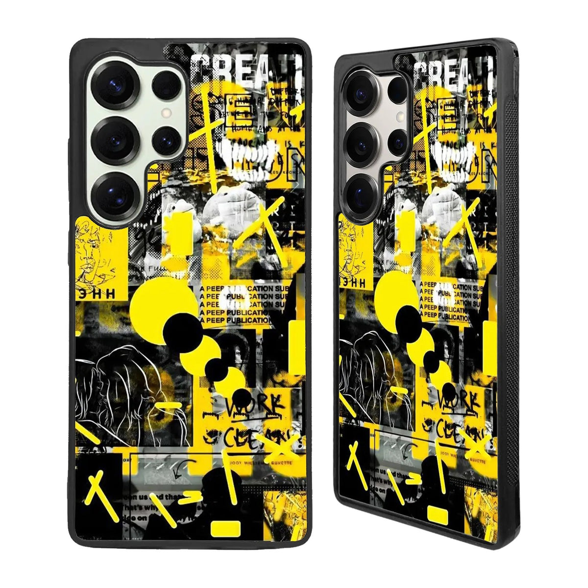 Yellow Street Art Samsung Galaxy S25 Ultra Case Back Covers MGC0138