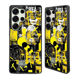 Yellow Street Art Samsung Galaxy S25 Ultra Case Back Covers MGC0138