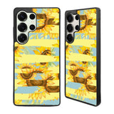 Sunflower Art Blue Samsung Galaxy S25 Ultra Case Back Covers MGC0132