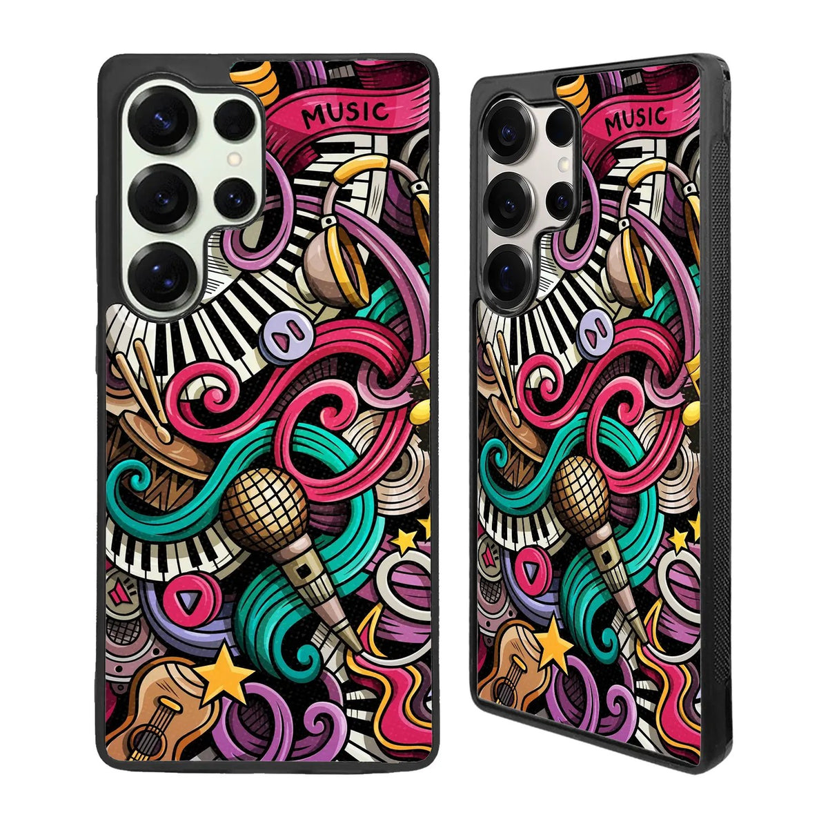 Music Doodle Art Samsung Galaxy S25 Ultra Case Back Covers MGC0103