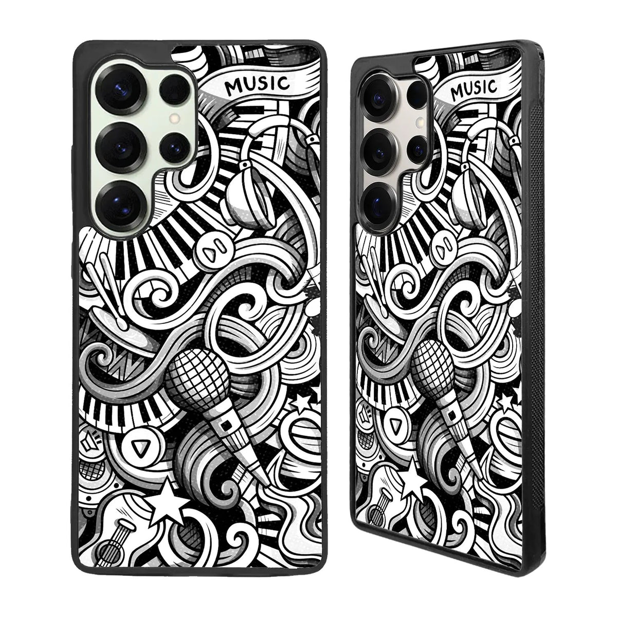 Music Doodle Art Samsung Galaxy S25 Ultra Case Back Covers MGC0104