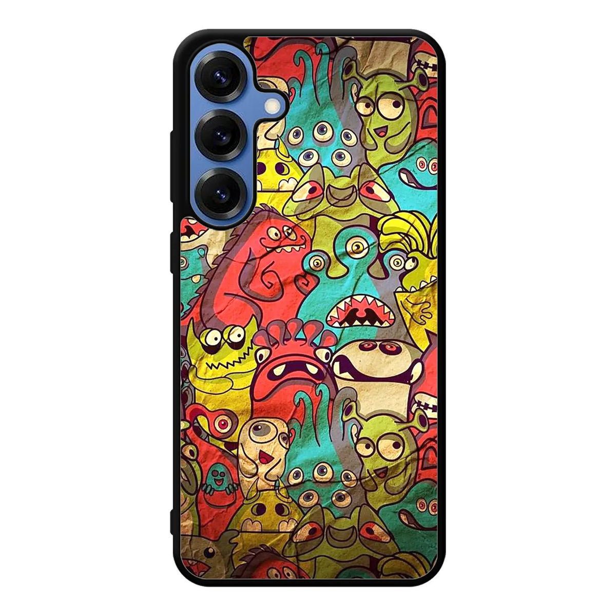 Doodle Monster Art Samsung Galaxy S25 Case Back Covers MGC0076