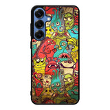 Doodle Monster Art Samsung Galaxy S25 Case Back Covers MGC0076